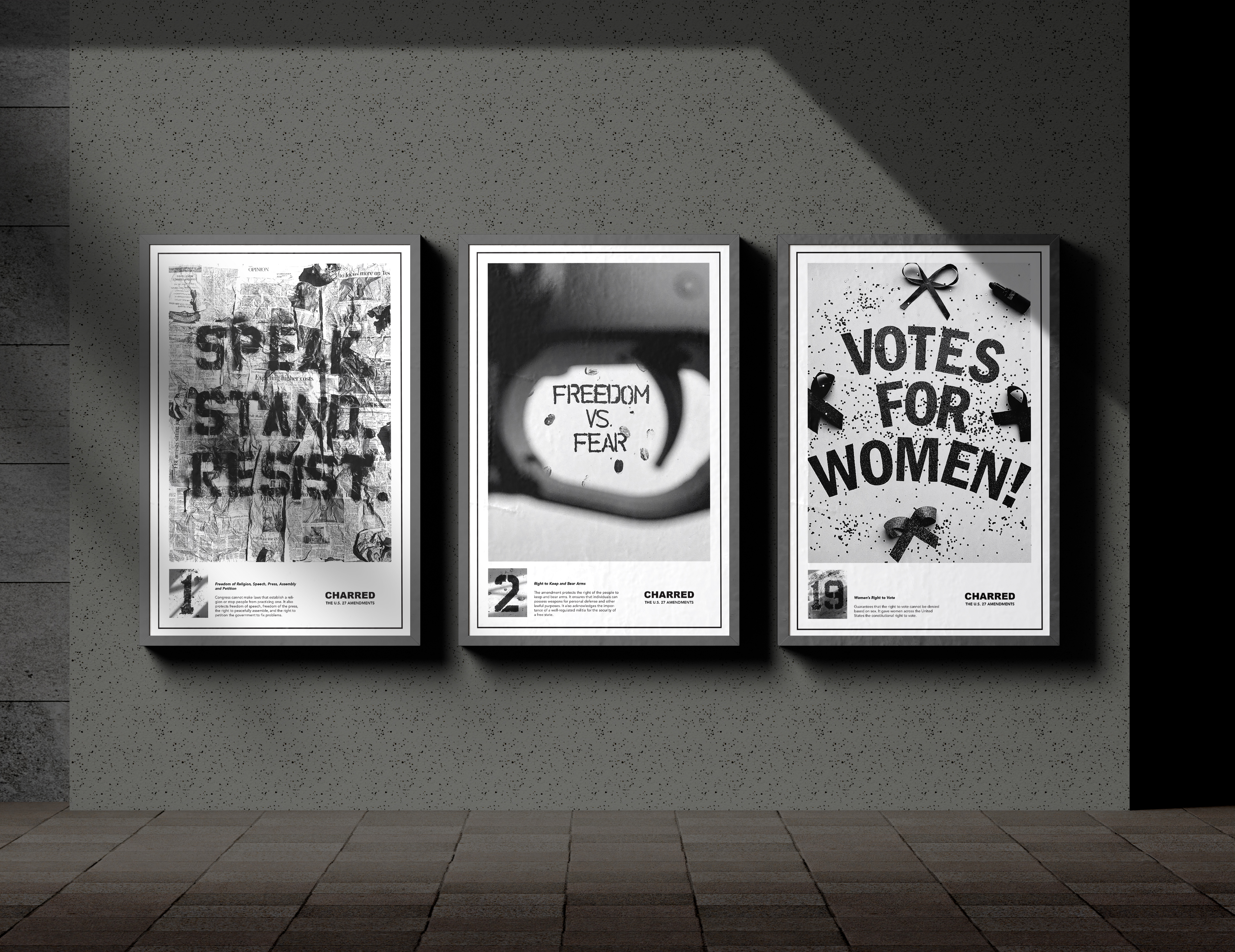 charred posters