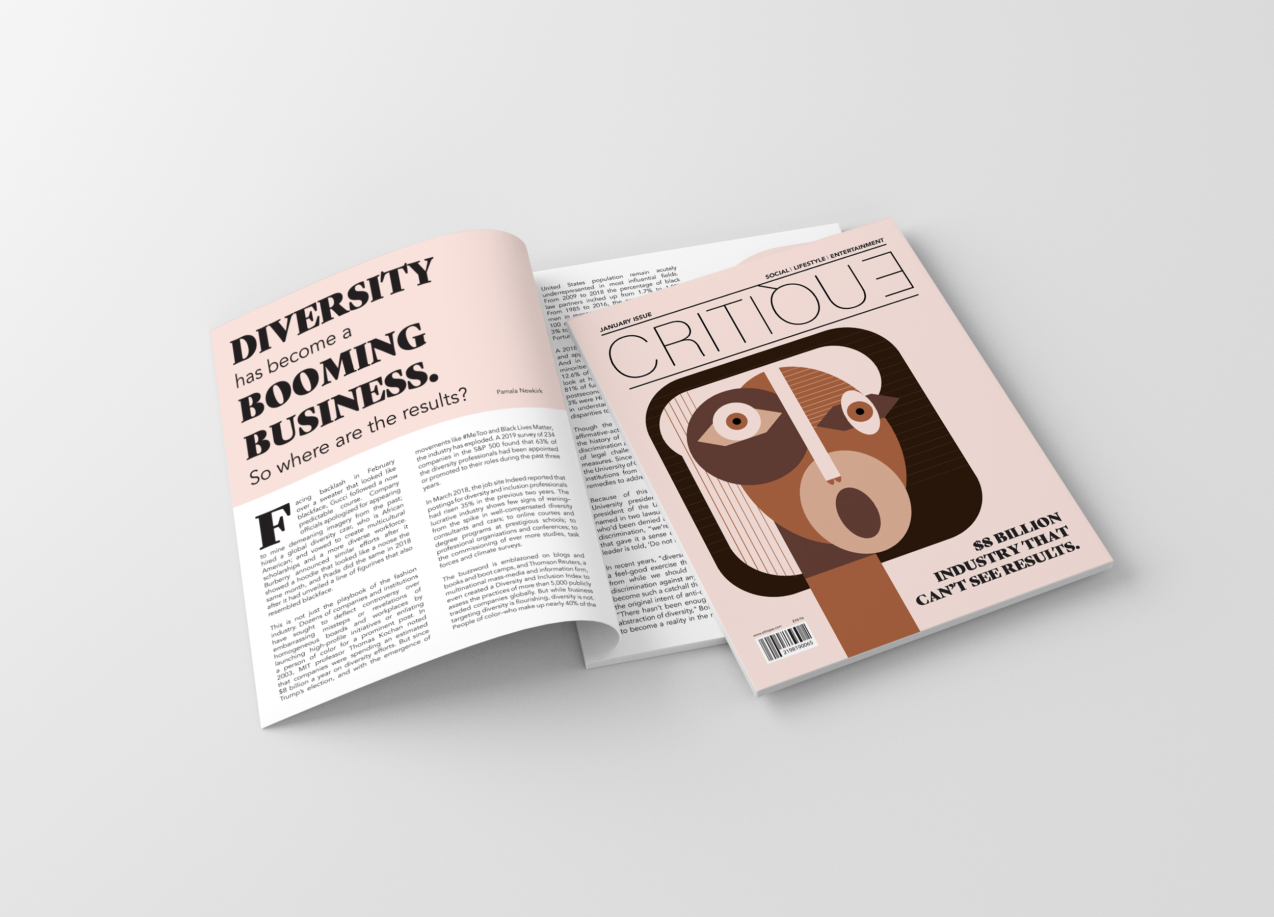critique magazine cover