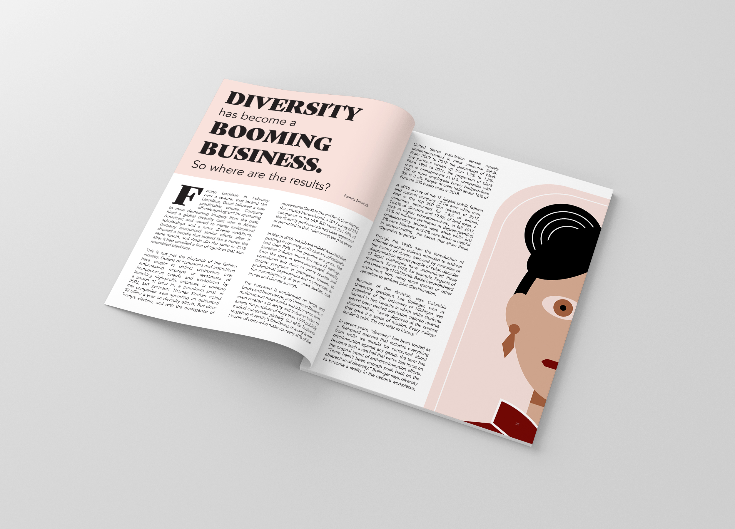 critique magazine first spread