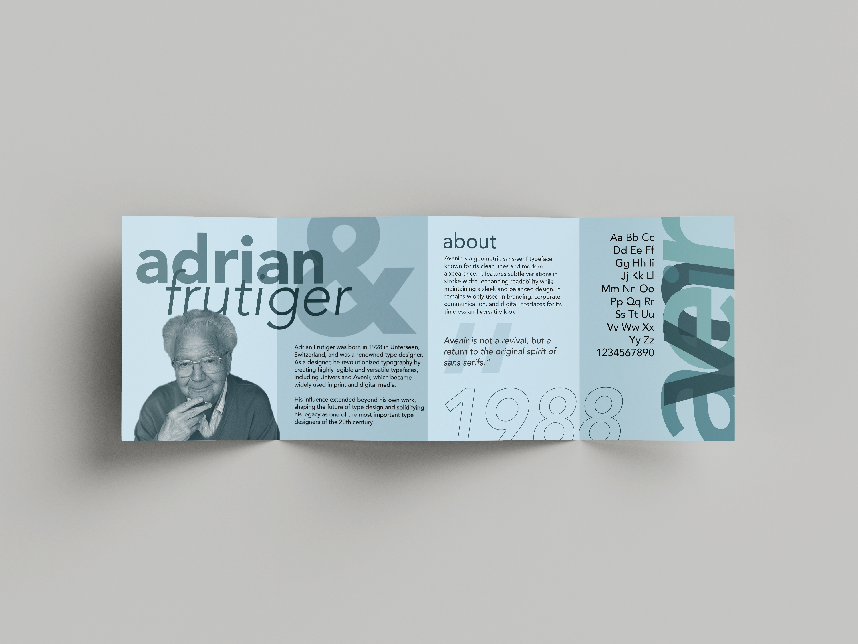 type designer brochure design