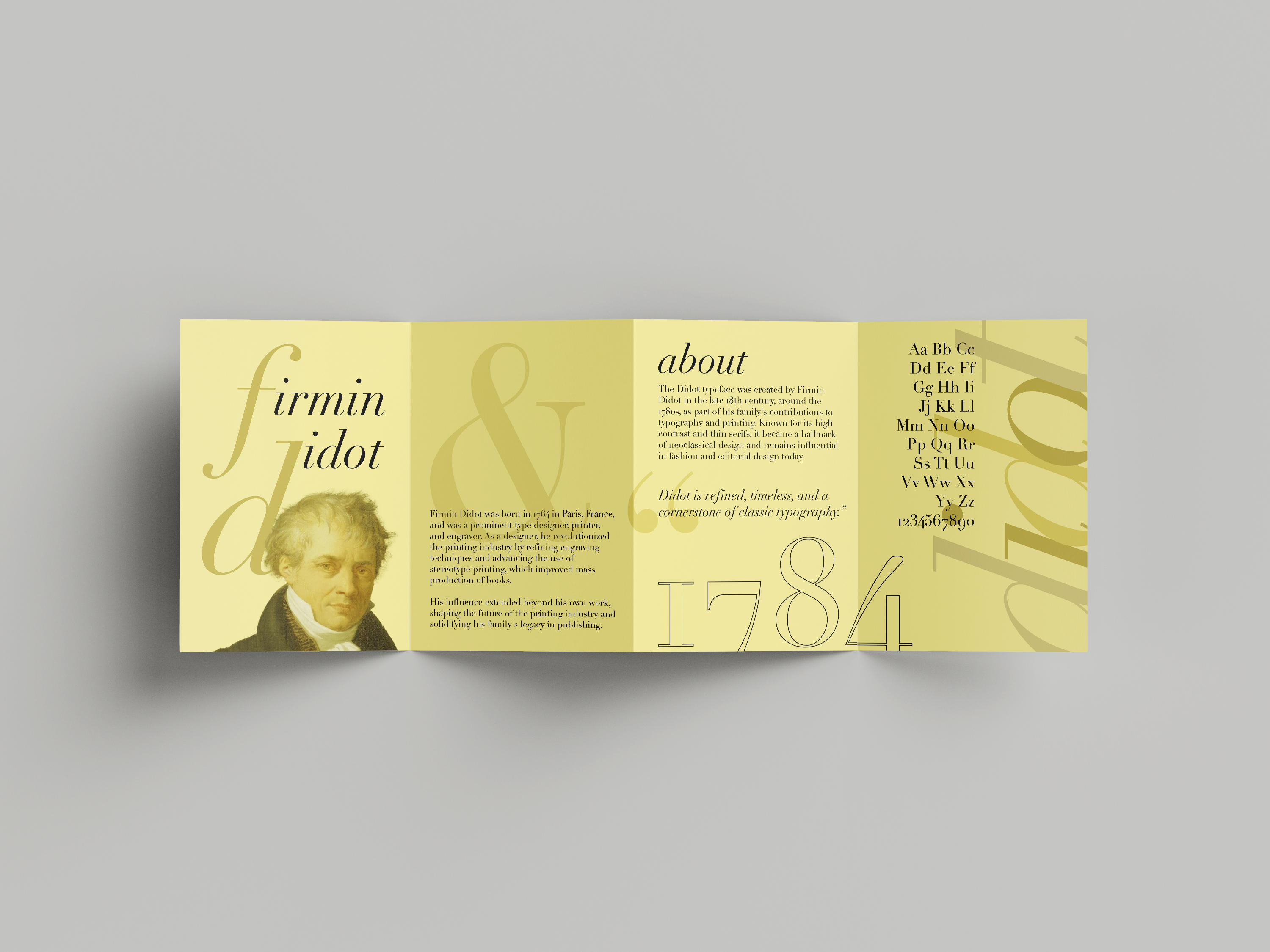 type designer brochure design