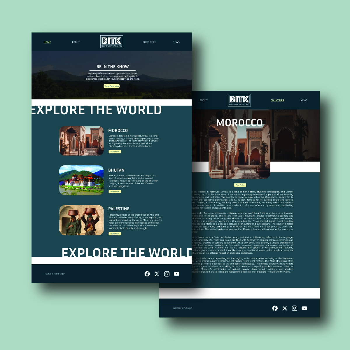 be in the know website pages
