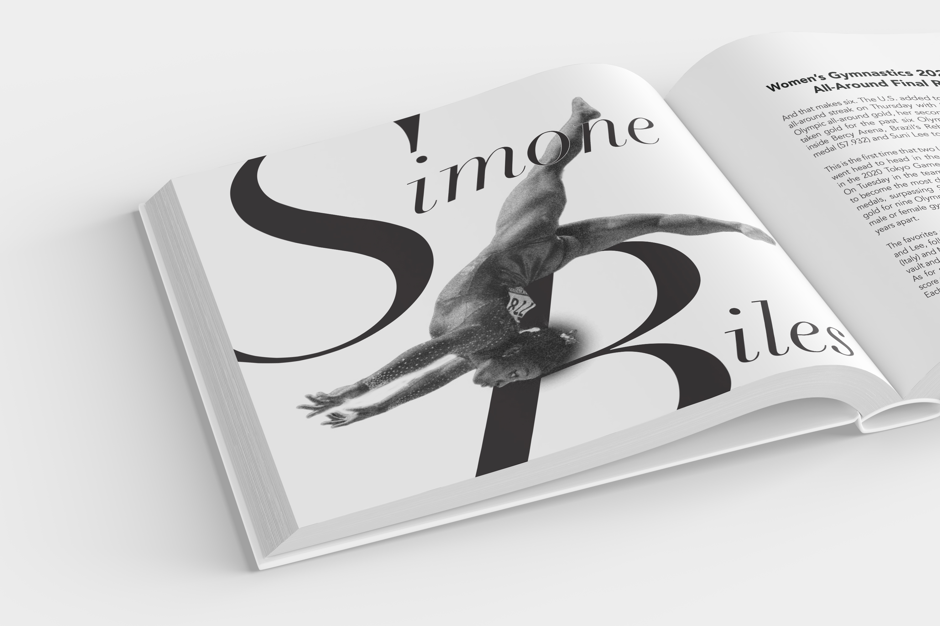 a year in review spread design