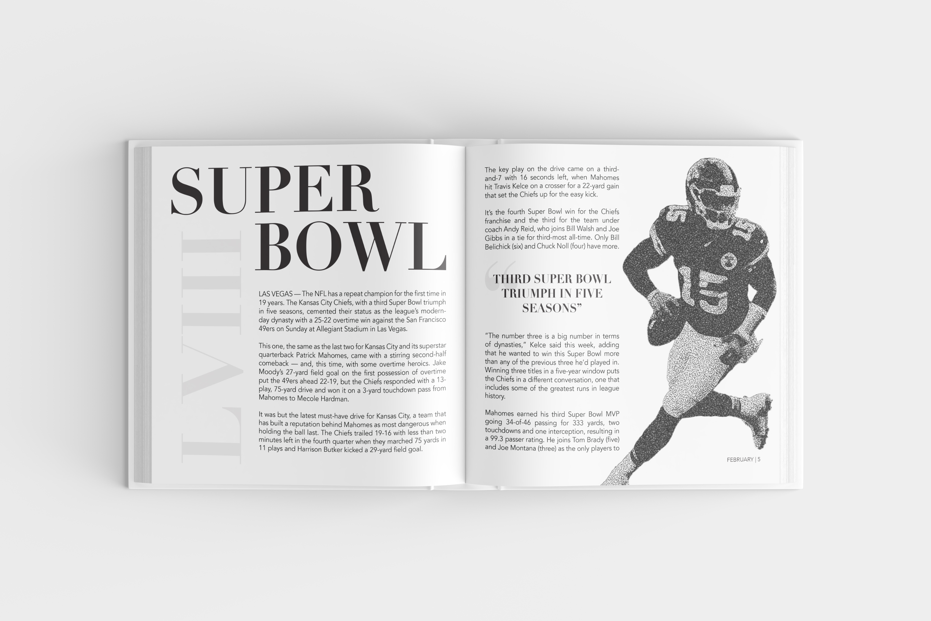 a year in review spread design